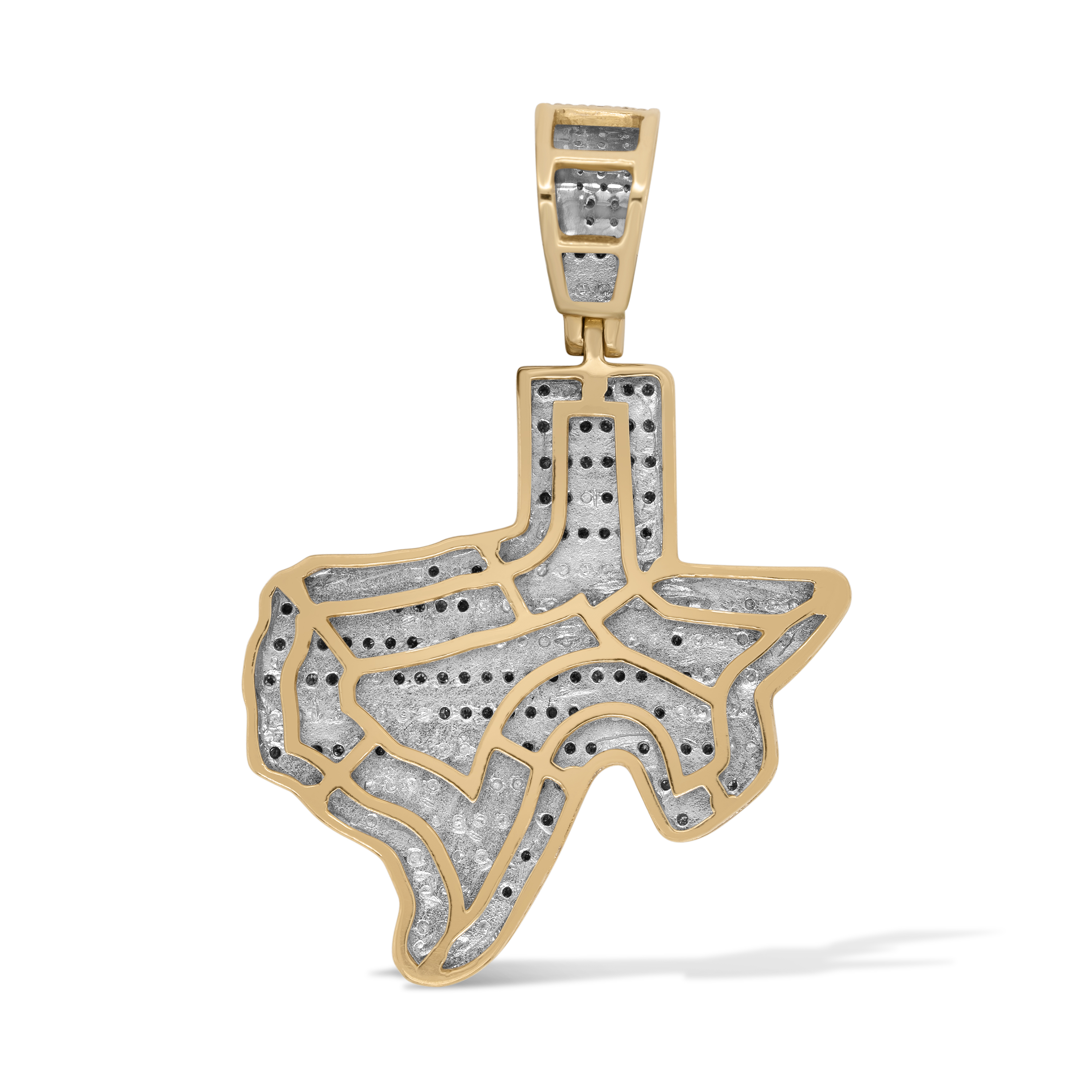 Diamond Texas Map Pendant 0.50 ct. 10K Yellow Gold